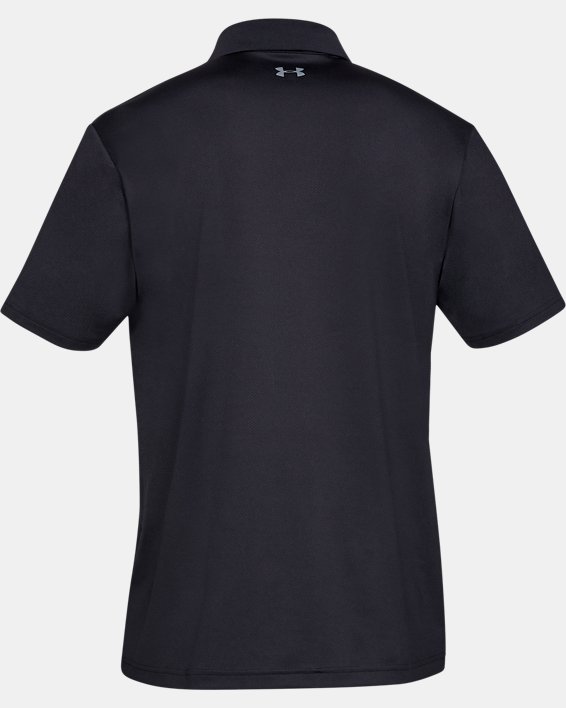 Herren UA Performance strukturiertes Poloshirt, Black, pdpMainDesktop image number 5